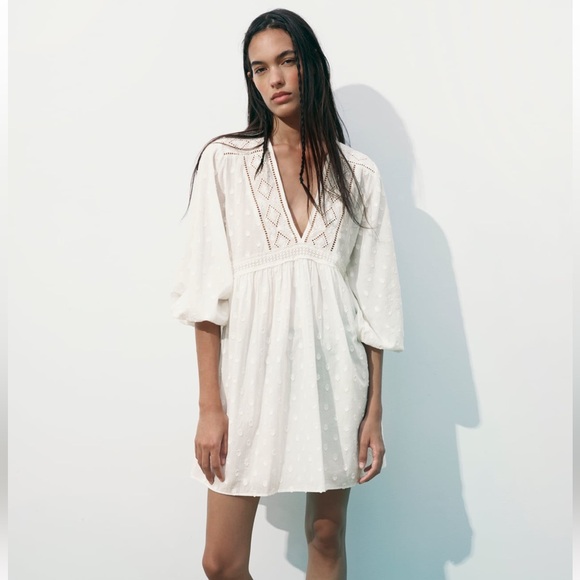 Zara white dress - Picture 1 of 3
